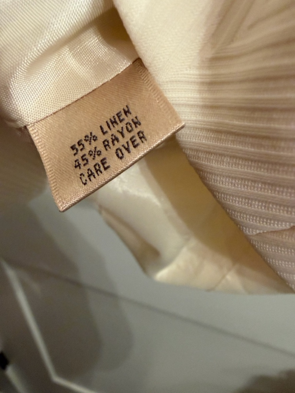 Sleeveless Cream Two-Piece Ponte Pantsuit - Picture 4 of 7